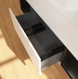 Тумба под раковину Villeroy & Boch Finion 160х50,1 см с подсветкой МДФ белый матовый лак/стекло белое матовое G741PDMT