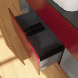 Тумба под раковину Villeroy & Boch Finion 160х50,1 см с подсветкой МДФ пион матовый лак/стекло черное матовое G742GKHB