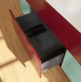 Тумба под раковину Villeroy & Boch Finion 160х50,1 см с подсветкой МДФ пион матовый лак/стекло белое матовое G741GMHB