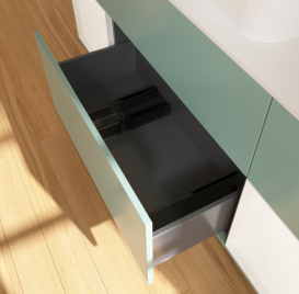 Тумба под раковину Villeroy & Boch Finion 160х50,1 см с подсветкой МДФ оливковый матовый лак/стекло белое матовое G741MTGM