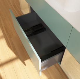 Тумба под раковину Villeroy & Boch Finion 160х50,1 см с подсветкой МДФ оливковый матовый лак/стекло белое матовое G741PCGM