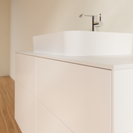 Тумба под раковину Villeroy & Boch Finion 120х50,1 см МДФ белый матовый лак/стекло белое матовое F38100MT