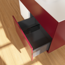 Тумба под раковину Villeroy & Boch Finion 100х50,1 см с подсветкой МДФ пион матовый лак/стекло белое матовое F771MTHB