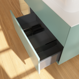 Тумба под раковину Villeroy & Boch Finion 120х50,1 см с подсветкой МДФ оливковый матовый лак/стекло белое матовое F391PCGM