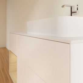 Тумба под раковину Villeroy & Boch Finion 120х50,1 см с подсветкой МДФ белый матовый лак/стекло белое матовое F391PCMT