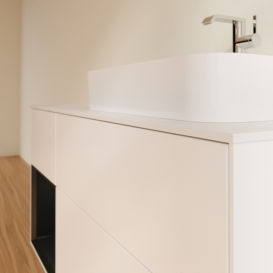 Тумба под раковину Villeroy & Boch Finion 120х50,1 см с подсветкой МДФ белый матовый лак/стекло белое матовое G391PDMT