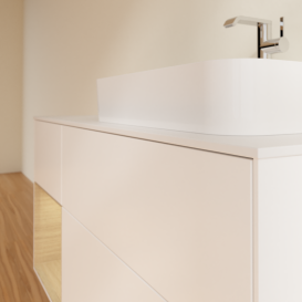 Тумба под раковину Villeroy & Boch Finion 120х50,1 см с подсветкой МДФ белый матовый лак/стекло белое матовое G391PCMT