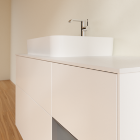 Тумба под раковину Villeroy & Boch Finion 120х50,1 см с подсветкой МДФ белый матовый лак/стекло белое матовое F401GKMT