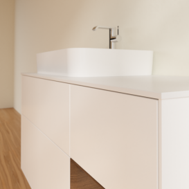 Тумба под раковину Villeroy & Boch Finion 120х50,1 см с подсветкой МДФ белый матовый лак/стекло белое матовое F401GNMT