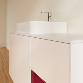 Тумба под раковину Villeroy & Boch Finion 120х50,1 см с подсветкой МДФ белый матовый лак/стекло белое матовое G401HBMT