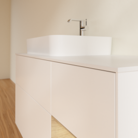 Тумба под раковину Villeroy & Boch Finion 120х50,1 см с подсветкой МДФ белый матовый лак/стекло белое матовое G401PCMT