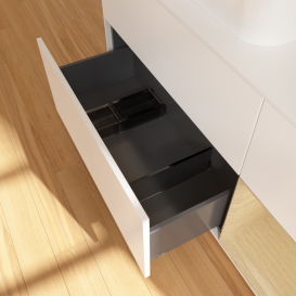 Тумба под раковину Villeroy & Boch Finion 120х50,1 см с подсветкой МДФ белый матовый лак/стекло белое матовое G401PCMT