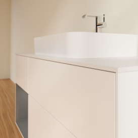 Тумба под раковину Villeroy & Boch Finion 120х50,1 см с подсветкой МДФ белый матовый лак/стекло белое матовое F411GKMT