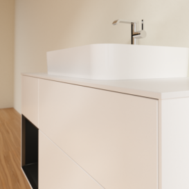 Тумба под раковину Villeroy & Boch Finion 120х50,1 см с подсветкой МДФ белый матовый лак/стекло белое матовое F411PDMT