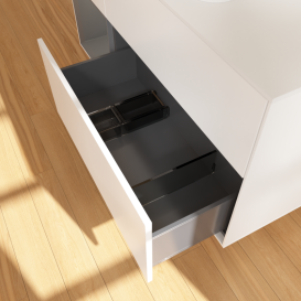 Тумба под раковину Villeroy & Boch Finion 120х50,1 см с подсветкой МДФ белый матовый лак/стекло белое матовое G411GKMT