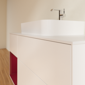 Тумба под раковину Villeroy & Boch Finion 120х50,1 см с подсветкой МДФ белый матовый лак/стекло белое матовое G411HBMT