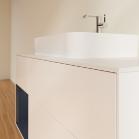 Тумба под раковину Villeroy & Boch Finion 120х50,1 см с подсветкой МДФ белый матовый лак/стекло белое матовое G411HGMT