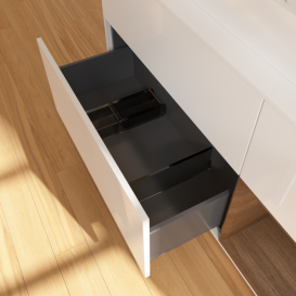 Тумба под раковину Villeroy & Boch Finion 120х50,1 см с подсветкой МДФ глянцевый белый лак/стекло белое матовое F421GNGF