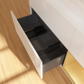 Тумба под раковину Villeroy & Boch Finion 120х50,1 см с подсветкой МДФ глянцевый белый лак/стекло белое матовое F421HFGF