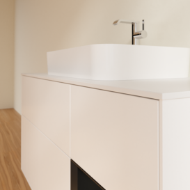 Тумба под раковину Villeroy & Boch Finion 120х50,1 см с подсветкой МДФ белый матовый лак/стекло белое матовое F421PDMT