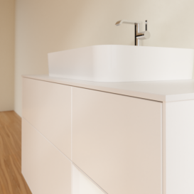 Тумба под раковину Villeroy & Boch Finion 120х50,1 см с подсветкой МДФ белый матовый лак/стекло белое матовое G421GFMT