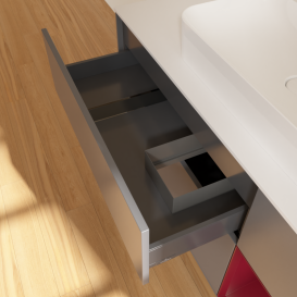 Тумба под раковину Villeroy & Boch Finion 120х50,1 см с подсветкой МДФ антрацит матовый лак/стекло белое матовое G421HBGK