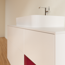 Тумба под раковину Villeroy & Boch Finion 120х50,1 см с подсветкой МДФ белый матовый лак/стекло белое матовое G421HBMT