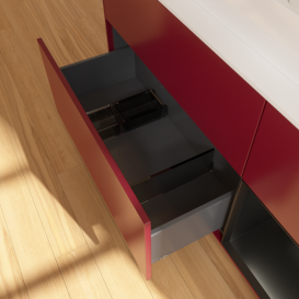 Тумба под раковину Villeroy & Boch Finion 120х50,1 см с подсветкой МДФ пион матовый лак/стекло белое матовое G421PDHB