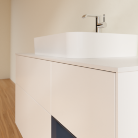 Тумба под раковину Villeroy & Boch Finion 120х50,1 см с подсветкой МДФ белый матовый лак/стекло белое матовое G421HGMT