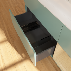 Тумба под раковину Villeroy & Boch Finion 120х50,1 см с подсветкой МДФ оливковый матовый лак/стекло белое матовое G421PCGM