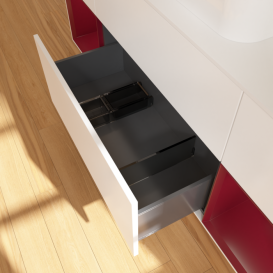 Тумба под раковину Villeroy & Boch Finion 160х50,1 см с подсветкой МДФ белый матовый лак/стекло белое матовое G451HBMT