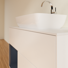 Тумба под раковину Villeroy & Boch Finion 100х50,1 см с подсветкой МДФ белый матовый лак/стекло белое матовое F771HGMT