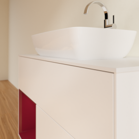 Тумба под раковину Villeroy & Boch Finion 100х50,1 см с подсветкой МДФ белый матовый лак/стекло белое матовое G771HBMT