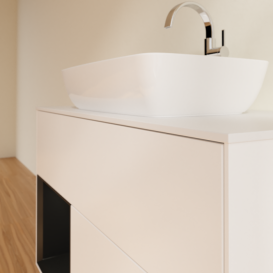 Тумба под раковину Villeroy & Boch Finion 100х50,1 см с подсветкой МДФ белый матовый лак/стекло белое матовое G771PDMT