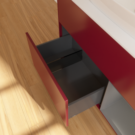 Тумба под раковину Villeroy & Boch Finion 100х50,1 см с подсветкой МДФ пион матовый лак/стекло белое матовое F781GKHB