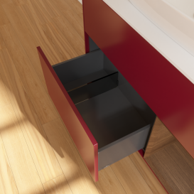 Тумба под раковину Villeroy & Boch Finion 100х50,1 см с подсветкой МДФ пион матовый лак/стекло белое матовое F781GNHB