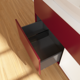 Тумба под раковину Villeroy & Boch Finion 100х50,1 см с подсветкой МДФ пион матовый лак/стекло белое матовое F781MTHB