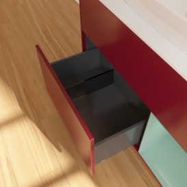 Тумба под раковину Villeroy & Boch Finion 100х50,1 см с подсветкой МДФ пион матовый лак/стекло белое матовое F781GMHB