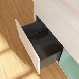 Тумба под раковину Villeroy & Boch Finion 100х50,1 см с подсветкой МДФ белый матовый лак/стекло белое матовое F781GMMT