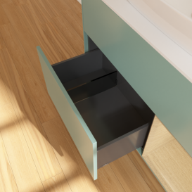 Тумба под раковину Villeroy & Boch Finion 100х50,1 см с подсветкой МДФ оливковый матовый лак/стекло белое матовое F781PCGM