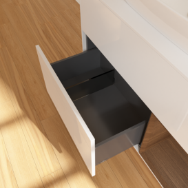 Тумба под раковину Villeroy & Boch Finion 100х50,1 см с подсветкой МДФ глянцевый белый лак/стекло белое матовое G781GNGF