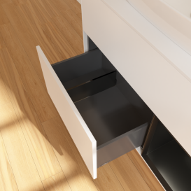 Тумба под раковину Villeroy & Boch Finion 100х50,1 см с подсветкой МДФ белый матовый лак/стекло белое матовое G781PDMT