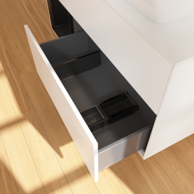 Тумба под раковину Villeroy & Boch Finion 120х50,1 см с подсветкой МДФ белый матовый лак/стекло белое матовое F801PDMT