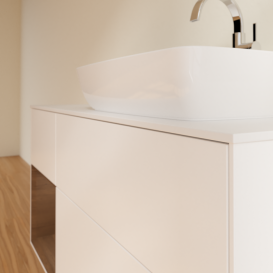 Тумба под раковину Villeroy & Boch Finion 120х50,1 см с подсветкой МДФ белый матовый лак/стекло белое матовое G801GNMT