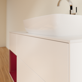 Тумба под раковину Villeroy & Boch Finion 120х50,1 см с подсветкой МДФ белый матовый лак/стекло белое матовое G801HBMT