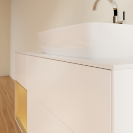 Тумба под раковину Villeroy & Boch Finion 120х50,1 см с подсветкой МДФ белый матовый лак/стекло белое матовое G801HFMT