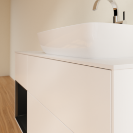 Тумба под раковину Villeroy & Boch Finion 120х50,1 см с подсветкой МДФ белый матовый лак/стекло белое матовое G801PDMT