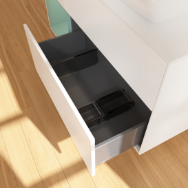 Тумба под раковину Villeroy & Boch Finion 120х50,1 см с подсветкой МДФ белый матовый лак/стекло белое матовое G801GMMT