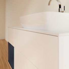 Тумба под раковину Villeroy & Boch Finion 120х50,1 см с подсветкой МДФ белый матовый лак/стекло белое матовое G801HGMT