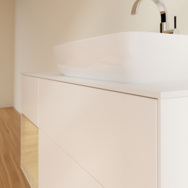 Тумба под раковину Villeroy & Boch Finion 120х50,1 см с подсветкой МДФ белый матовый лак/стекло белое матовое G801PCMT